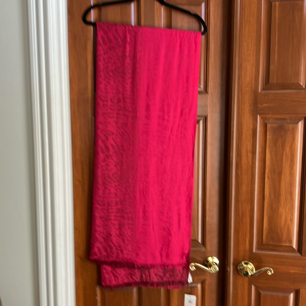 Beautiful NWT soft tone on tone leopard scarf.  6’ long x 30” wide: